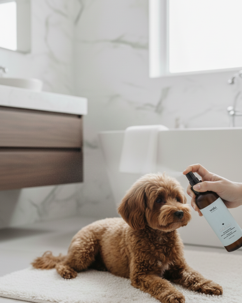 spray natural para paseos perro